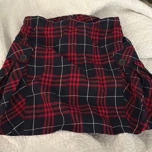 Lands end size 14 girls uniform skort in plaid